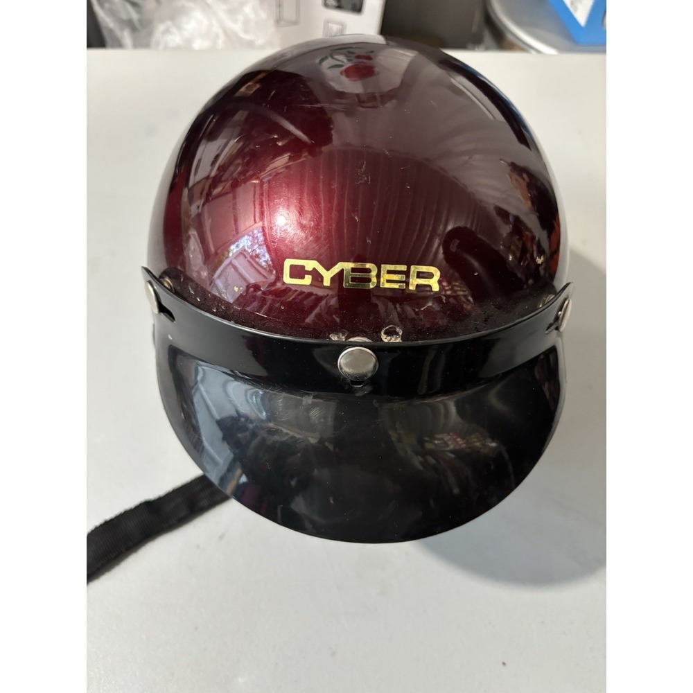 Vintage CYBER Motorcycle Helmet Medium Year 2000 Made In Taiwan